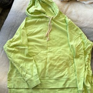Green hoodie